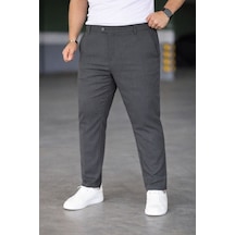 Bürke Erkek Antrasit Renk Kaliteli Battal Büyük Beden Kumaş Pantolon (100-135 kg battal beden 40-42-44)