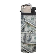 Çakmak Dolar Baskılı Full Kaplamalı Gazlı Çakmak