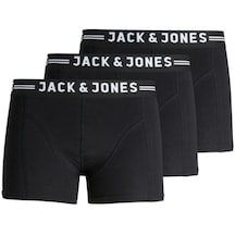 Jack & Jones Erkek Siyah Renk Pamuklu 3'lü Boxer 12081832