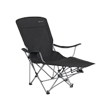 Outwell Catamarca Lounger Deluxe Ayak Uzatmalı Katlanır Kamp Sandalyesi Siyah