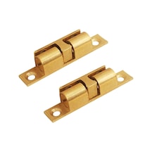 2 Adet Kabine Manyetik Yaylı Toka Bilyalı Kapı Enayi, Stil: Orta Altın Diğer