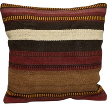 Zehra Abla Halı Yeni El Dokuma Dekoratif Kilim Kırlent Yastık Kılıfı 6732 Çok Renkli