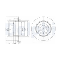 Bmw 120i E87 Arka Fren Diski 2005-2007 Delphı Bg3948c 2adettir