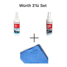 Würth Buğu Önleyici & Yağmur Kaydırıcı & Güderi Bez 3'lü Eko Set