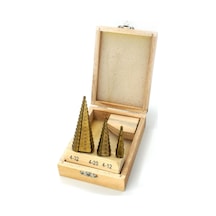 Kademeli Matkap Ucu Panç Sac Delgi Seti 3  Parça