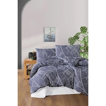 Çift Kişilik Nevresim Takımı Lacivert 200x220