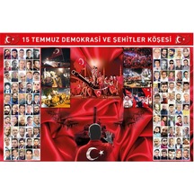 15 Temmuz Köşesi Demokrasi Şehitleri Görseli