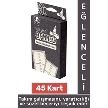 Eğlenceli Aile Arkadaş Okul Sosyalleşme Yaratıcılık Sözel Beceri Gelişimi Oyun Banned-wizard 45 Kart
