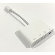 Apple Uyumlu iPhone Lightning 3.5 Mm Kulaklık Şarj Sd Tf Kart Adaptörü
