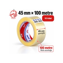 Vege Fil Koli Bandı 45 Mm X 100 Mt 18 Li Paket Yüksek Yapışma Gücü 18 Adet