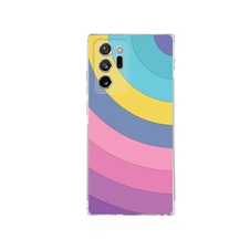 Samsung Galaxy Uyumlu Note 20 Ultra Kamera Korumalı Kapak Renk Cümbüşü Tasarımlı Şeffaf Kılıf