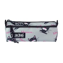 Jacbag Dual Prıme-çift Bölmeli Üçgen Tip Kalem Kutusu Dual Prime-miyav renkli