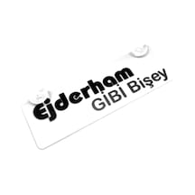Ejderham Gibi Bir Şey Yazılı Sök Tak Dekor Plaka