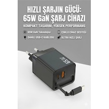 Büro Ev Ofis Cihazı İçin 65w Dahili Typec Usbc Usba Çoklu Kblolu Hızlı Şarj Cihazı