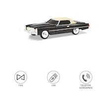 Bluetooth Hoparlör Cadillac 1969 Görünümlü Retro Klasik Araba Tasarımlı 10w Fm Usb Tws Speaker D83