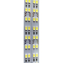 5730 Çift Sıra Alüminyum Çubuk Led Beyaz 12v 144 Ledli 1 Metre