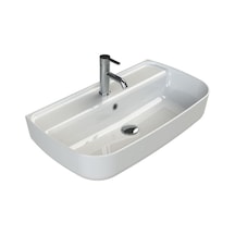 Turkuaz Cerastyle Aqua Tezgah Üstü Çanak Lavabo 75x42 Cm