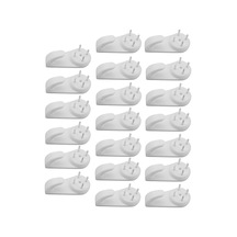 Suntek Plastik Sert Duvar Kancası Resim Çerçevesi Asma Kancası Ve Çivi Seti 20 Adet Çok Renkli