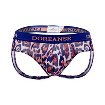 Doreanse Erkek Leopar Fantazi Jockstrap Destekli String Tanga 127