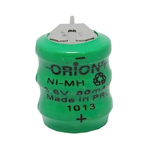 Orion 3.6 V 80 mAh Ni-MH 3 Bacaklı Buton Şarj Edilebilir Pil