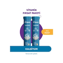 Vitago Kalsiyum D3 K2 Vitamini İçeren Takviye Edici Gıda 2 x 20 Efervesan Tablet