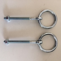 M6 Asma Kilit Halkası 2 Adet 6 MM Somunlu Asma Kilit Halka