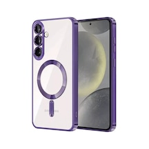 Samsung Galaxy A37 5g Kross Magneticsafe Kapak - Mor Çok Renkli
