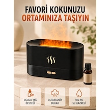 Alev Efektli Aroma Difüzörü Uçucu Yağ Destekli Usb Hava Nemlendirici Çok Renkli
