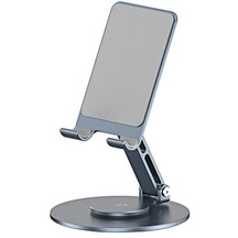 Coofbe Alüminyum Açı Ve Yükseklik Ayarlı 360 Derece Dönebilen Masaüstü Telefon Tutucu Katlanır Telefon Standı
