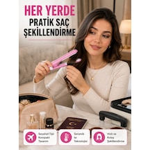 Yüzer Plakalı Kompakt Bukle Maşası - Elastik Tutuculu, Saç Dostu Profesyonel Tasarım Yeni Nesil