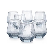6 Adet Cam Bardak Seti - Sade Ve Modern Tasarımlı, Ekstra Berrak Su, 6'lı Meşrubat Ve Kahve Bardağı Takımı 310 Ml Çok Renkli