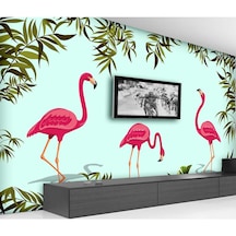 Flamingo Desenli Duvar Kağıdı (397446803)