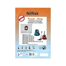 Nilfisk Power King P10 P12 P20 P40 Toz Torbası 20 Adet Beyaz