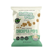 Rolling Pops Nohut Cipsi 56 G Ranch - Proteinli Atıştırmalık - 4 Adet Tarı