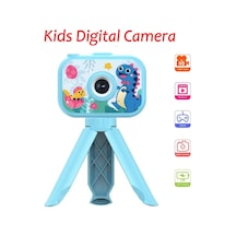 Tripod Ayaklı Dijital Renkli Ekran Çocuk Kamerası 1080p Şarjlı Video Resim Oyun Fotoğraf Makinesi