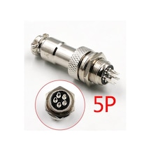 1 Takım 12mm 5 Li Mayk Fiş 5p Dişi Erkek Takım