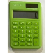 Csl Cs-118-y Yeşil 8 Hane Cep Tipi Hesap Makinesi 010