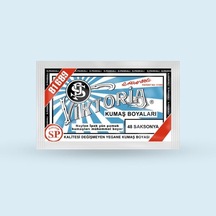 Viktoria Kumaş Boyasi 48 Saksonya - 3 Paket Boya + 2 Paket Fiske Çok Renkli
