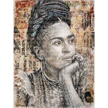 Frida Kahlo İllüstrasyon Poster Duvar Kağıdı Renkli