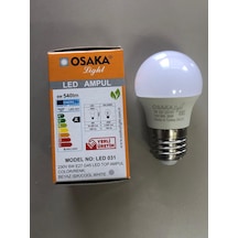 5 Adet Osaka 6w 50w 540 Lümen E 27 Top Ampül 6500k Beyaz 45mmx75