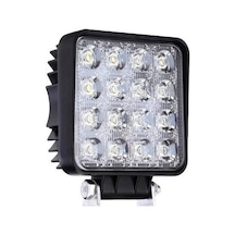 1 Adet 16 Ledli Off Road Sis Farı Çalışma Lambası 12 Volt
