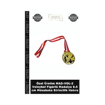 Özel Üretim Mad-vol-2 Voleybol Figürlü Madalya 6.5 Cm Müsabaka Birincilik Hatıra Çok Renkli