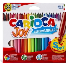 Carioca Joy Süper Yıkanabilir Keçeli Boya Kalemi 36'lı