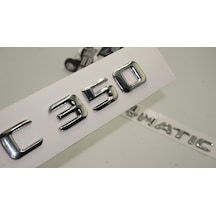 Benz C 350 4Matic Bagaj Krom Metal 3M 3D Yazı Logo
