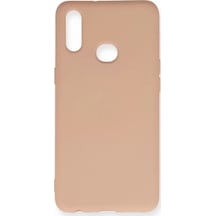 Newface Samsung Galaxy A10s Kılıf Nano İçi Kadife Silikon - Pudra