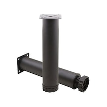 Badem10 Mobilya Kanepe Baza Koltuk Metal Destek Ayağı Ayarlanabilir Siyah Ayak 25 Cm 6395751