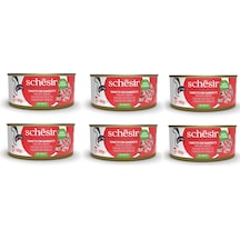 Schesir Ton Ve Karidesli Tam Ve Dengeli Kedi Konserve Jöleli 140 Gr. X 6 Adet