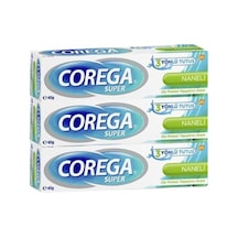 Corega Protez Yapıştırıcı Naneli Krem 3 x 40 G