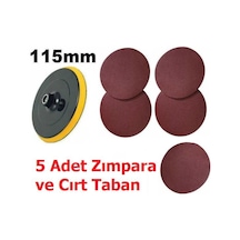 115 Cırt Taban 5 Adet Cırt Zımpara Spiral Avuç Taşlamada Kullanı (402777346)
