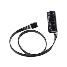 40cm 1 İla 5 4-pin Molex Tx4 Pwm Cpu Soğutma Fanı Adaptörü Güç Kablosu